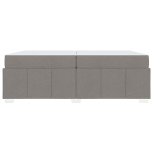 Bettrahmen mit Matratze Taupe 200x200 cm