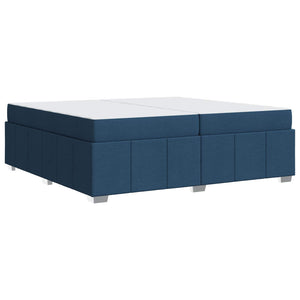 Blaues Bett mit Matratze 200x200 cm