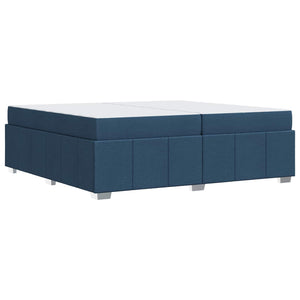 Blaues Bett mit Matratze 200x200 cm
