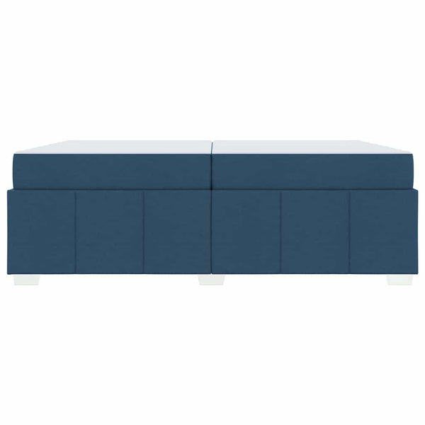 Blaues Bett mit Matratze 200x200 cm