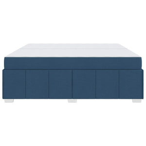 Blaues Bett mit Matratze 200x200 cm