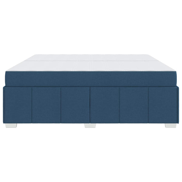 Blaues Bett mit Matratze 200x200 cm