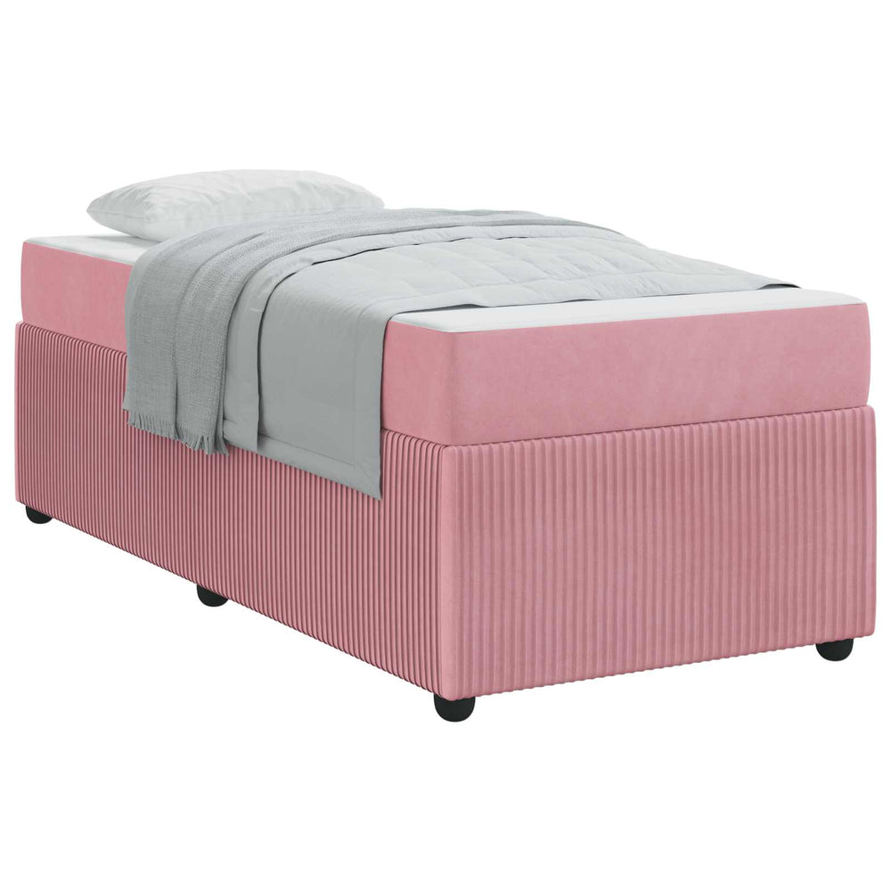 Bettrahmen mit Matratze Rosa 100x200 cm