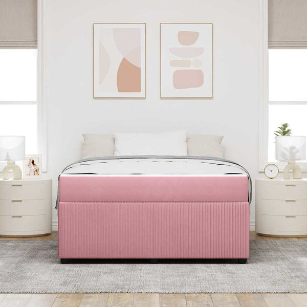Bettrahmen mit Matratze Rosa 160x200 cm