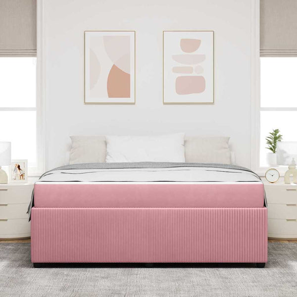 Bettrahmen mit Matratze Rosa 180x200 cm