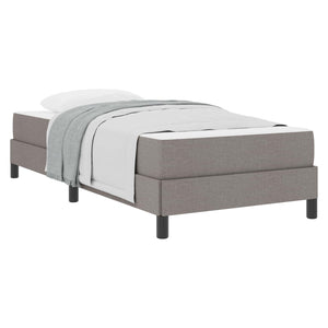 vidaXL Lit coffre avec matelas Taupe 80 x 200 cm Tissu
