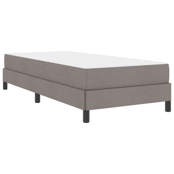 vidaXL Lit coffre avec matelas Taupe 80 x 200 cm Tissu