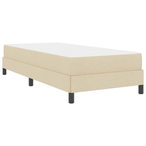Boxspringbett Creme 80x200 cm mit Matratze
