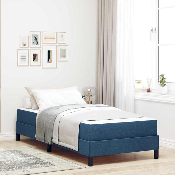 Boxspringbett Blau 80x200 cm mit Matratze