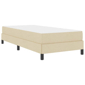 Boxspringbett Creme 90x190 cm mit Matratze
