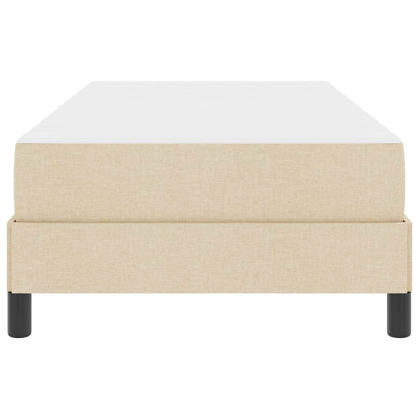 Boxspringbett Creme 90x190 cm mit Matratze