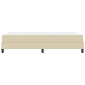 Boxspringbett Creme 90x190 cm mit Matratze