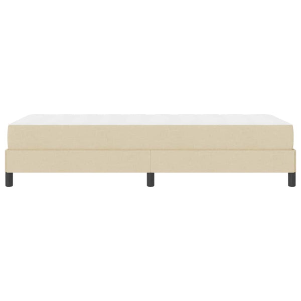 Boxspringbett Creme 90x190 cm mit Matratze