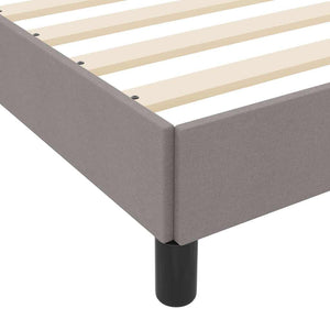 Boxspringbett Taupe mit Matratze 90x200 cm