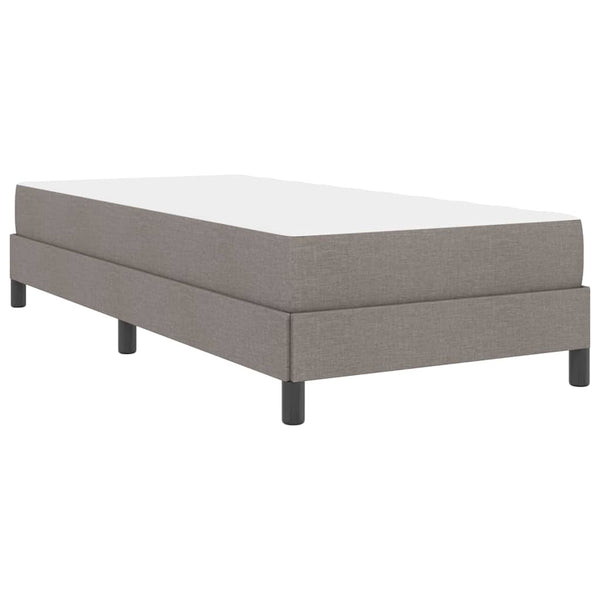 Boxspringbett Taupe mit Matratze 90x200 cm