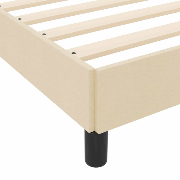 Boxspringbett Creme 90x200 cm mit Matratze