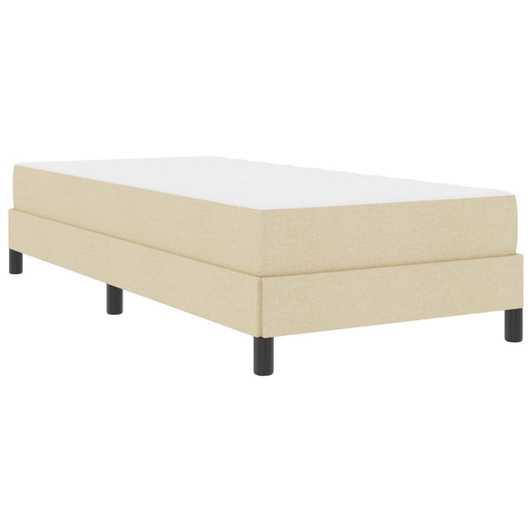 Boxspringbett Creme 90x200 cm mit Matratze