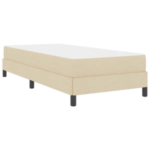 Boxspringbett Creme 90x200 cm mit Matratze
