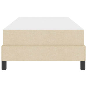 Boxspringbett Creme 90x200 cm mit Matratze