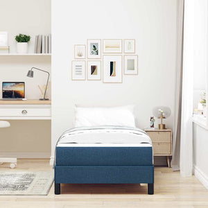 Boxspringbett Blau mit Matratze 90x200 cm