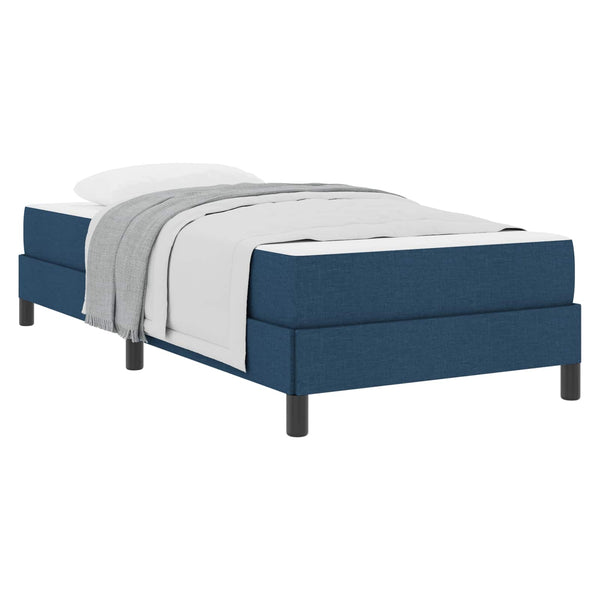 Boxspringbett Blau 100x200 cm mit Matratze