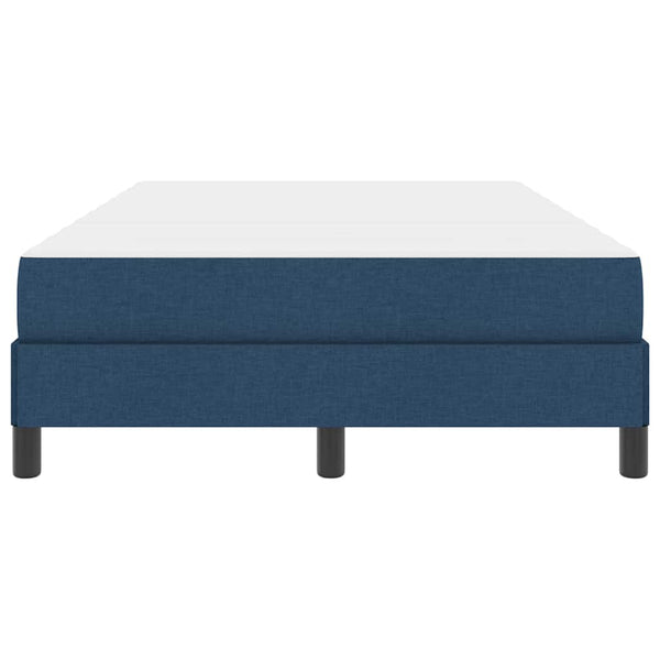 vidaXL Lit tapissier avec matelas bleu 120 x 200 cm tissu