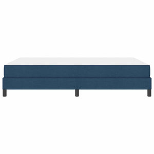vidaXL Lit tapissier avec matelas Bleu 140 x 200 cm Tissu