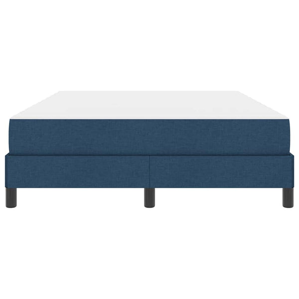vidaXL Lit coffre avec matelas bleu 160 x 200 cm tissu