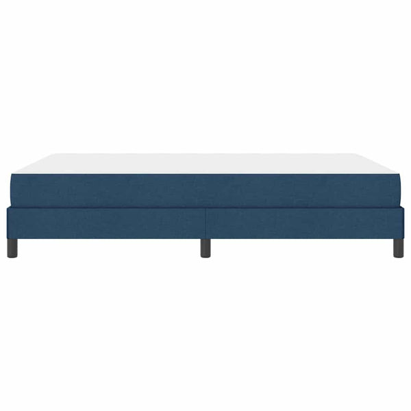 vidaXL Lit coffre avec matelas bleu 160 x 200 cm tissu