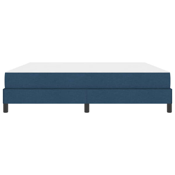 vidaXL Lit coffre avec matelas bleu 180 x 200 cm tissu