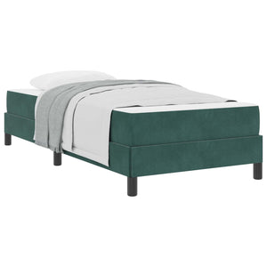 Boxspringbett Dunkelgrün 80x200 cm mit Matratze