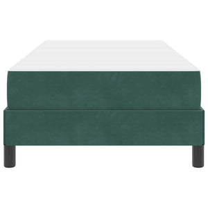 Boxspringbett Dunkelgrün 80x200 cm mit Matratze
