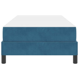 vidaXL Lit tapissier avec matelas Bleu foncé 80 x 200 cm Tissu