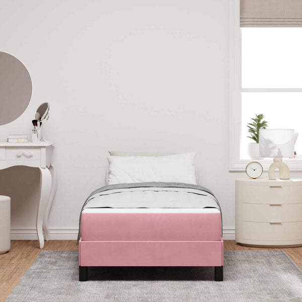 Boxspringbett Rosa 80x200 cm mit Matratze