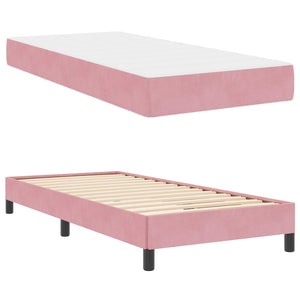 Boxspringbett Rosa 80x200 cm mit Matratze