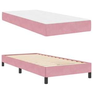 Boxspringbett Rosa mit Matratze 90x190 cm