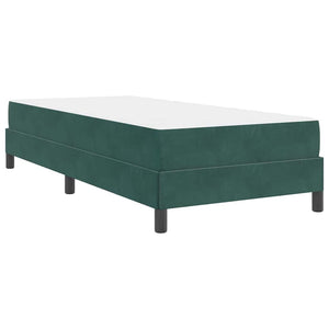 Boxspringbett Dunkelgrün 90x200 cm mit Matratze