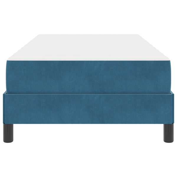 Boxspringbett mit Matratze Dunkelblau 90x200 cm