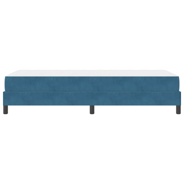 Boxspringbett mit Matratze Dunkelblau 90x200 cm