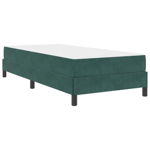Boxspringbett mit Matratze Dunkelgrün 100x200 cm