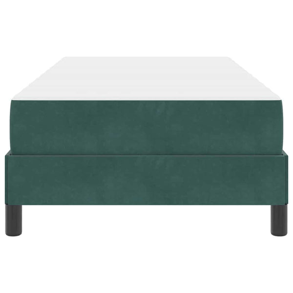 Boxspringbett mit Matratze Dunkelgrün 100x200 cm