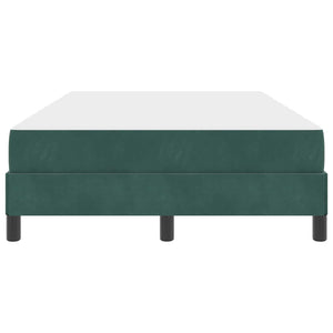 Boxspringbett mit Matratze Dunkelgrün 120x190 cm
