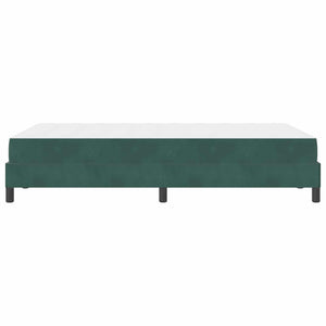 Boxspringbett mit Matratze Dunkelgrün 120x190 cm