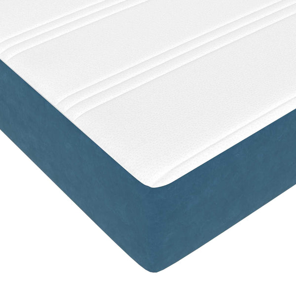 Boxspringbett mit Matratze Dunkelblau 120x190 cm