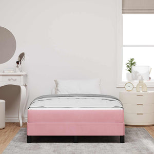 Boxspringbett Rosa mit Matratze 120x190 cm