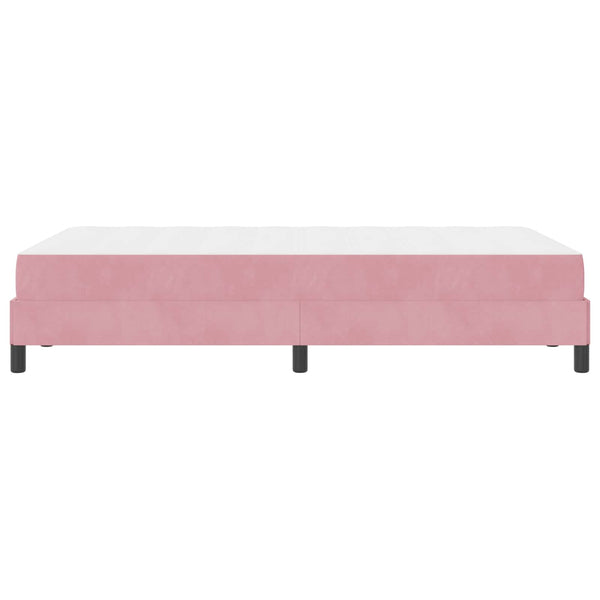 Boxspringbett Rosa mit Matratze 120x190 cm