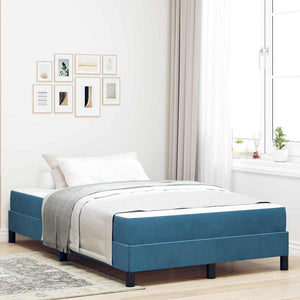 Boxspringbett mit Matratze Dunkelblau 120x200 cm