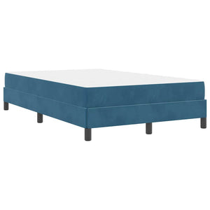 Boxspringbett mit Matratze Dunkelblau 120x200 cm
