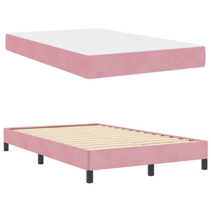 Lit double avec matelas vidaXL Rose 120 x 200 cm Tissu