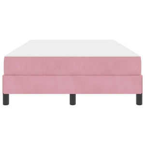 Lit double avec matelas vidaXL Rose 120 x 200 cm Tissu
